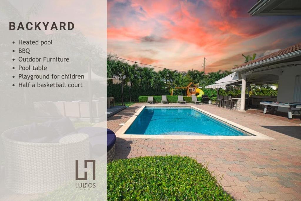 Miami 5Br Villa W Heated Pool, Games & Bbq L01 Cutler Bay Exteriér fotografie